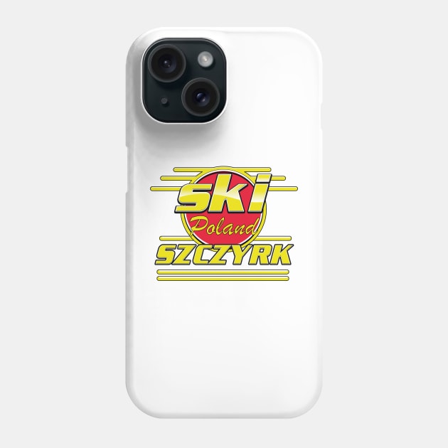 Szczyrk poland 80s ski logo Phone Case by nickemporium1