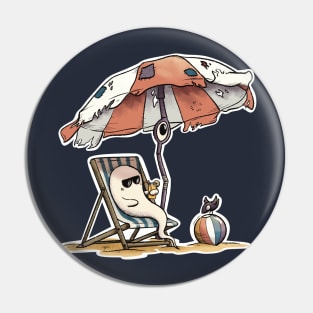 Spooky Beach Time Pin