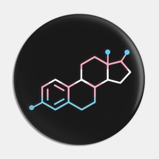 Estrogen Molecule Symbol - Trans Pin