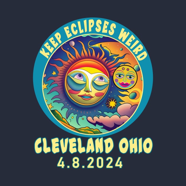 CLEVELAND OHIO KEEP ECLIPSES WEIRD SOLAR ECLIPSE APRIL 2024 by Scarebaby