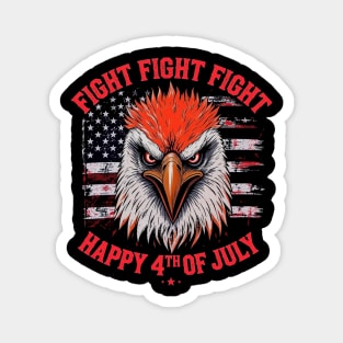 Patriotic Eagle Fight Fourth of July Celebration Magnet