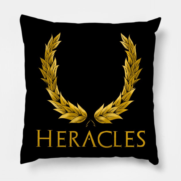 Heracles - Ancient Greek And Roman Mythology Pillow by Styr Designs