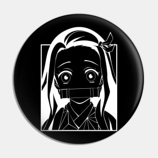 Demon Slayer Kimetsu No Yaiba Nezuko White Pin