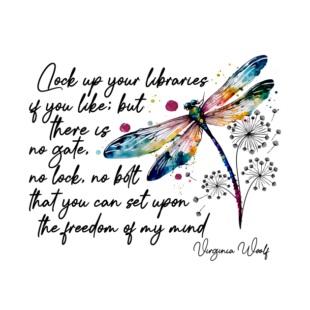 Virginia Woolf's freedom quote design by PoeticTheory