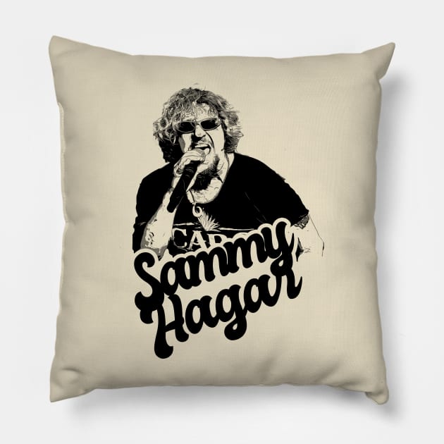 Sammy Hagar 80s Style classic Pillow by Hand And Finger