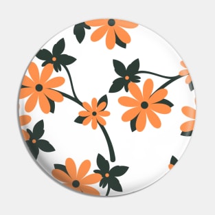 Flowers Art Pin