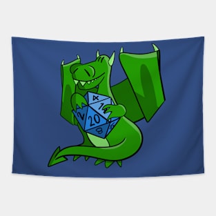 Dragon with D20 Tapestry