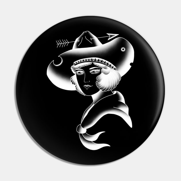 Cowgirl Pin by HomeSchoolTattoo