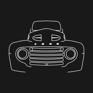 1948 Ford F-1 classic pickup truck white outline graphic T-Shirt