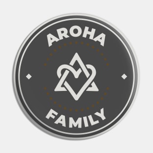 Astro Aroha family logo Pin