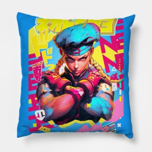 STREET FIGHTER | 🔵🔴 CAMMY WINS 🔵🔴 MISSION COMPLETE 🔵🔴 OFF TO FIND MY NEXT TARGET Pillow