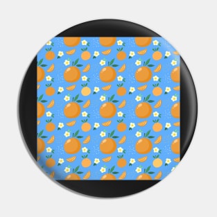 Orange Fruit Pattern Pin