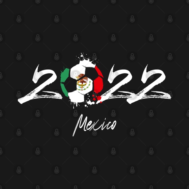 Mexico Soccer Qatar 2022, Funny Soccer Player Mexican Tee Mexico Flag Girls Boys by Printofi.com