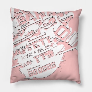 white confused imagination Pillow