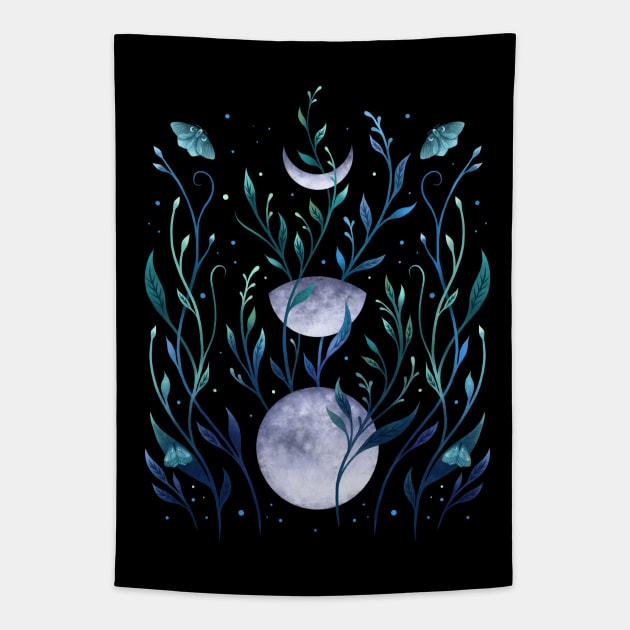 Phase & Grow - Teal Tapestry by Episodic Drawing