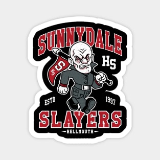 Sunnydale High School Vampire - Vintage Distressed Horror College Mascot Magnet