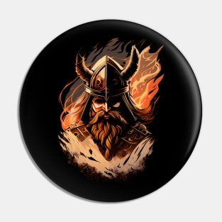 Dark Fire Viking Pin