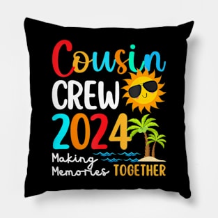 Cousin crew 2024 Summer Vacation Beach Family Trips Pillow