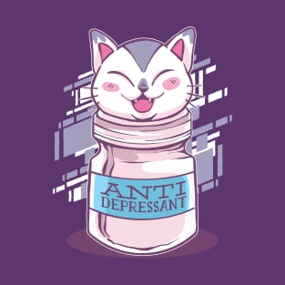 Antidepressant Cat T-Shirt