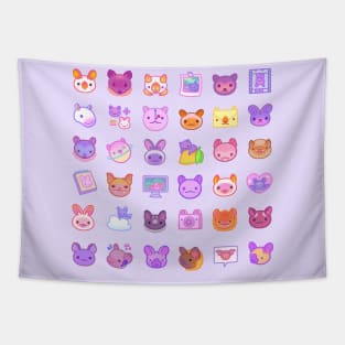 Bat icons Tapestry