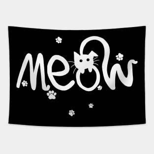 Cat and Meow Tapestry