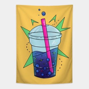 Retro Boba Tea Tapestry