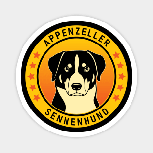 Appenzeller Sennenhund Dog Portrait Magnet