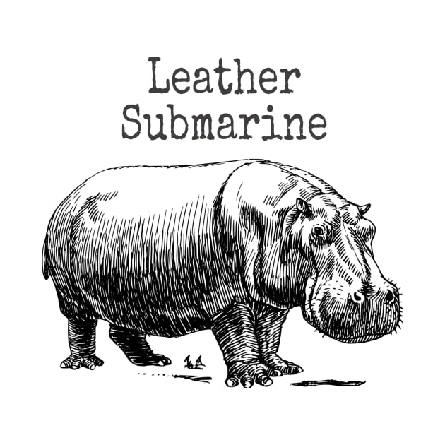 Funny Hippopotamus Leather Tank Wrong Animal Name Stupid Joke by twizzler3b