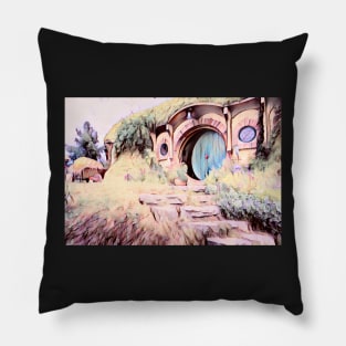 A Homely Hole - Watercolour Pillow