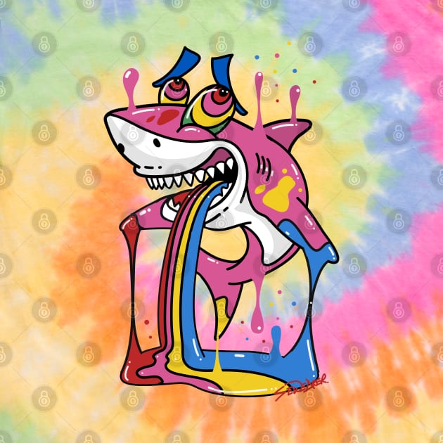 Trippy Cartoon Shark by ms_wearer