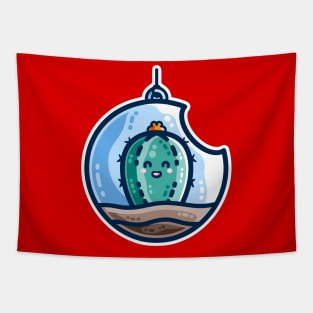 Kawaii Cute Cactus Bauble Tapestry