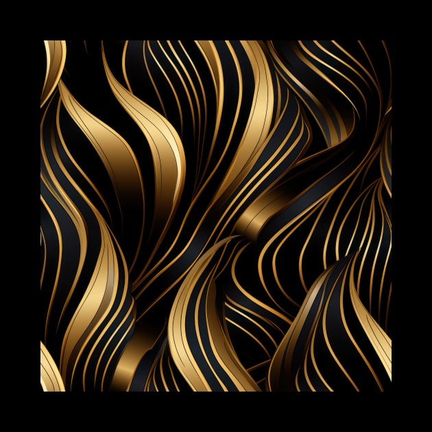 Golden Lattice: Luxurious Linearity in Gold by star trek fanart and more