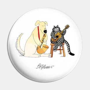 B Kliban Cat Guitar Pin