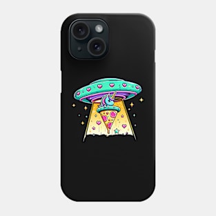 Funny Pizza Unicorn Ufo Phone Case