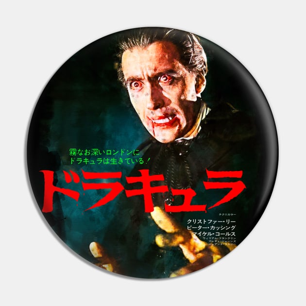 Christopher Lee as Dracula Pin by UnlovelyFrankenstein