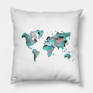 world map  #map #worldmap Pillow