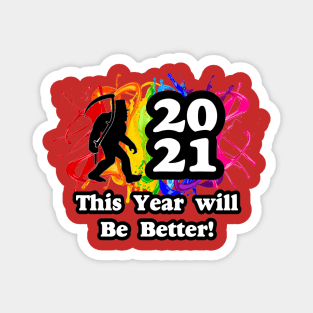 Squatchy New Year 2021 Magnet
