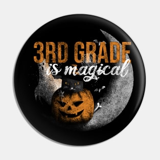 3rd Grade Magic - Vintage Halloween Fun Pin