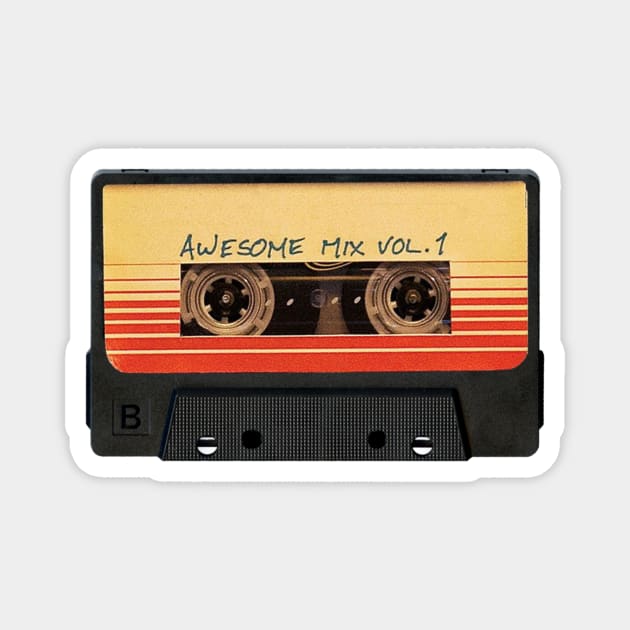 Awesome Mix Vol 1 Guardians Of The Galaxy Magnet by waltzart