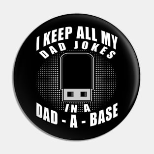 I Keep All My Dad Jokes Funny Quote Daddy Husband Pin