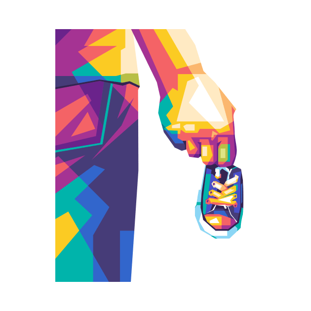 holding shoes wpap by Rizkydwi