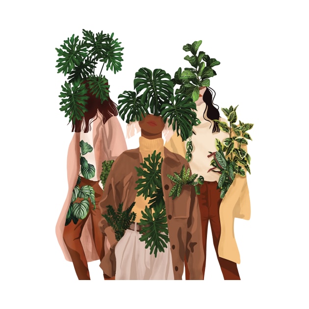 Modern Plant Ladies by Gush Art Studio 1