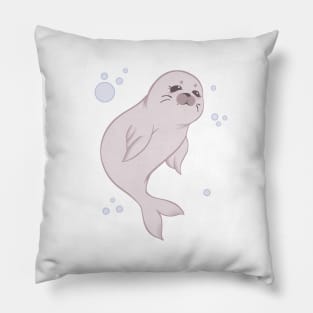 FFXIV - Salt and Pepper Seal [Dark] Pillow