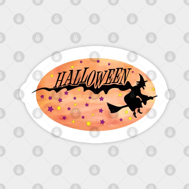 Witch Halloween Magnet by jhsells98