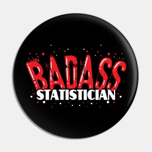 Badass Statistician Pin