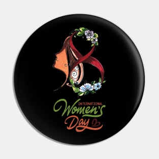 International Women's Day 2023, Embrace Equity Happy Women's Day Pin