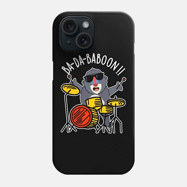 Ba-da-ba-boon Funny Monkey Baboon Pun Phone Case by punnybone