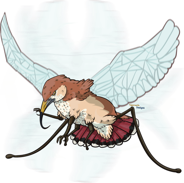 Punimals - Mosquito Hawk Kids T-Shirt by tygerwolfe