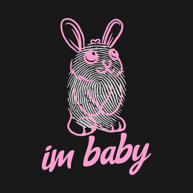 Im Baby Meme Pink Cute Bunny Kawaii by BitterBaubles