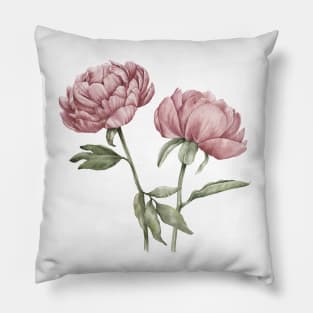 Pink Peonies Pillow